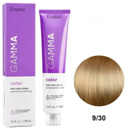 Erayba Gamma Color Стійка крем-фарба для волосся_9/30 дуже світлий золотистий блонд 100мл Erayba Gamma Color Стійка крем-фарба для волосся_9/30 дуже світлий золотистий блонд 100мл