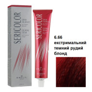 Brelil Sericolor Стійка крем-фарба для волосся_6.66 екстримальний темний рудий блонд 100мл