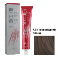 Brelil Sericolor Стійка крем-фарба для волосся_7.38 шоколадний блонд 100мл Brelil Sericolor Стійка крем-фарба для волосся_7.38 шоколадний блонд 100мл