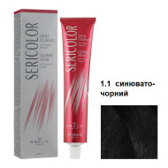 Brelil Sericolor Стійка крем-фарба для волосся_1.1 синювато-чорний 100мл Brelil Sericolor Стійка крем-фарба для волосся_1.1 синювато-чорний 100мл