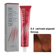 Brelil Sericolor Стійка крем-фарба для волосся_8.4 світлий мідний блонд 100мл Brelil Sericolor Стійка крем-фарба для волосся_8.4 світлий мідний блонд 100мл