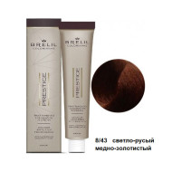 Brelil Colorianne Prestige Стійка крем-фарба для волосся_8-43 світло-русявий мідно-золотистий 100мл Brelil Colorianne Prestige Стійка крем-фарба для волосся_8-43 світло-русявий мідно-золотистий 100мл