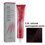 Brelil Sericolor Стійка крем-фарба для волосся_5.38 світлий шоколадний шатен 100мл Brelil Sericolor Стійка крем-фарба для волосся_5.38 світлий шоколадний шатен 100мл