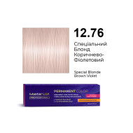 Master LUX Стійка крем-фарба для волосся_12.76 Спеціальний блонд коричнево-фіолетовий 60мл Master LUX Стійка крем-фарба для волосся_12.76 Спеціальний блонд коричнево-фіолетовий 60мл