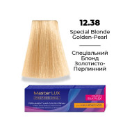 Master LUX Стійка крем-фарба для волосся_12.38 Спеціальний блонд золотисто-перлинний 60мл