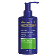 Master LUX Hair Color Mask Bright Green_Тонуюча маска для волосся Яскраво зелений 200мл Master LUX Hair Color Mask Bright Green_Тонуюча маска для волосся Яскраво зелений 200мл