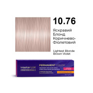 Master LUX Стійка крем-фарба для волосся_10.76 Яскравий блонд коричнево-фіолетовий 60мл Master LUX Стійка крем-фарба для волосся_10.76 Яскравий блонд коричнево-фіолетовий 60мл