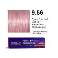 Master LUX Стійка крем-фарба для волосся_9.56 Дуже світлий блонд червоно-фіолетовий 60мл Master LUX Стійка крем-фарба для волосся_9.56 Дуже світлий блонд червоно-фіолетовий 60мл