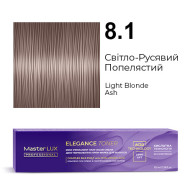 Master LUX Elegance Toner Демі-перманентна крем-фарба_8.1 Світло-русявий попелястий 100мл Master LUX Elegance Toner Демі-перманентна крем-фарба_8.1 Світло-русявий попелястий 100мл