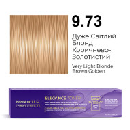Master LUX Elegance Toner Демі-перманентна крем-фарба_9.73 Дуже світлий блонд коричнево-золотистий 100мл Master LUX Elegance Toner Демі-перманентна крем-фарба_9.73 Дуже світлий блонд коричнево-золотистий 100мл