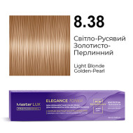 Master LUX Elegance Toner Демі-перманентна крем-фарба_8.38 Світло-русявий золотисто-перлинний 100мл Master LUX Elegance Toner Демі-перманентна крем-фарба_8.38 Світло-русявий золотисто-перлинний 100мл