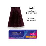 Master LUX Стійка крем-фарба для волосся_4.5 Шатен червоний 60мл Master LUX Стійка крем-фарба для волосся_4.5 Шатен червоний 60мл
