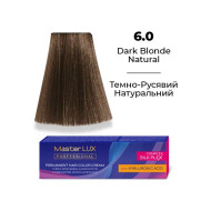 Master LUX Стійка крем-фарба для волосся_6.0 Темно-русявий натуральний 60мл Master LUX Стійка крем-фарба для волосся_6.0 Темно-русявий натуральний 60мл