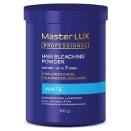 Master LUX White Bleaching Powder_Освітлююча пудра до 7 тонів 500гр Master LUX White Bleaching Powder_Освітлююча пудра до 7 тонів 500гр