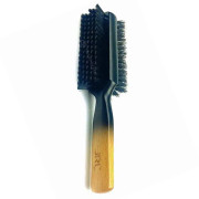 JRL BR2 Double-Sided Hair & Beard Brush_Щітка двостороння для волосся та бороди з натуральної щетини