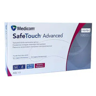 Medicom Advanced_Нітрилові рукавички неопудрені, маджента, розмір M 100шт Medicom Advanced_Нітрилові рукавички неопудрені, маджента, розмір M 100шт