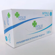 Polix PRO&MED Рукавички нiтрiловi ICE BLUE L (100 шт/пач)_ Polix PRO&MED Рукавички нiтрiловi ICE BLUE L (100 шт/пач)_