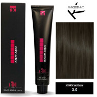 Karibelly Color Action Перманентна крем-фарба для волосся_3.0 темний каштан 100мл Karibelly Color Action Перманентна крем-фарба для волосся_3.0 темний каштан 100мл