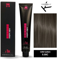 Karibelly Color Action Перманентна крем-фарба для волосся_5.00C холодний глубокий світло-каштановий 100мл