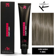 Karibelly Color Action Перманентна крем-фарба для волосся_7.00C холодний глубокий русявий 100мл