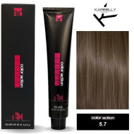 Karibelly Color Action Перманентна крем-фарба для волосся_5.7 тютюновий світло-каштановий 100мл