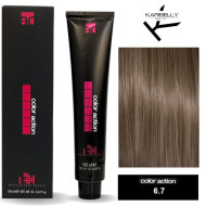 Karibelly Color Action Перманентна крем-фарба для волосся_6.7 тютюновий темно-русявий 100мл
