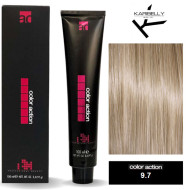 Karibelly Color Action Перманентна крем-фарба для волосся_9.7 тютюновий дуже світлий блондин 100мл Karibelly Color Action Перманентна крем-фарба для волосся_9.7 тютюновий дуже світлий блондин 100мл
