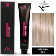 Karibelly Color Action Перманентна крем-фарба для волосся_10.7 тютюновий платиновий блонд 100мл