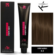 Karibelly Color Action Перманентна крем-фарба для волосся_4.3 золотистий каштан 100мл