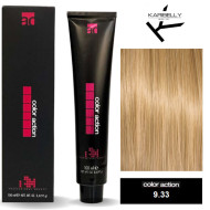 Karibelly Color Action Перманентна крем-фарба для волосся_9.33 інтенсивний золотистий дуже світлий блонд 100мл