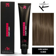 Karibelly Color Action Перманентна крем-фарба для волосся_5.003 натуральний світло-каштановий бахія 100мл Karibelly Color Action Перманентна крем-фарба для волосся_5.003 натуральний світло-каштановий бахія 100мл