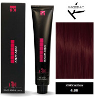 Karibelly Color Action Перманентна крем-фарба для волосся_4.66 інтенсивний червоний каштан 100мл