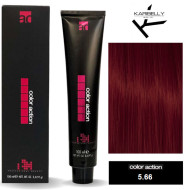 Karibelly Color Action Перманентна крем-фарба для волосся_5.66 інтенсивний червоний світло-каштановий 100мл