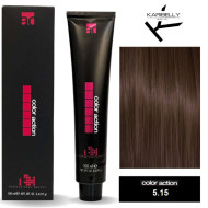 Karibelly Color Action Перманентна крем-фарба для волосся_5.15 темний шоколад 100мл