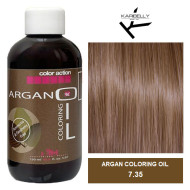 Karibelly Coloring Oil Безаміачна фарба з аргановою олією_7.35 капучино 150мл