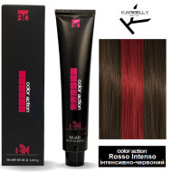 Karibelly Color Action Перманентна крем-фарба для волосся_IRcm / MRI Rosso Intenso мелірування інтенсивно-черв