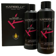 Karibelly Color Remover Kit (N.1 Schiarente + N.2 Attivatore)_Набір для видалення кольору 150млх2 Karibelly Color Remover Kit (N.1 Schiarente + N.2 Attivatore)_Набір для видалення кольору 150млх2