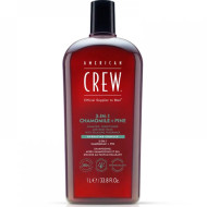 American Crew 3-in-1 Chamomile+Pine_Шампунь, кондиціонер та гель для душу 3в1 1000мл American Crew 3-in-1 Chamomile+Pine_Шампунь, кондиціонер та гель для душу 3в1 1000мл