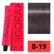 Schwarzkopf Igora Royal Стійка крем-фарба для волосся_8-19 світло-русявий сандре фіолетовий 60мл Schwarzkopf Igora Royal Стійка крем-фарба для волосся_8-19 світло-русявий сандре фіолетовий 60мл
