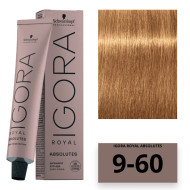 Schwarzkopf Igora Royal Absolutes Стійка крем-фарба_9-60 екстра світлий шоколадний блондин натуральний 60мл Schwarzkopf Igora Royal Absolutes Стійка крем-фарба_9-60 екстра світлий шоколадний блондин натуральний 60мл