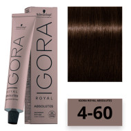 Schwarzkopf Igora Royal Absolutes Стійка крем-фарба_4-60 середньо-коричневий шоколадний натуральний 60мл Schwarzkopf Igora Royal Absolutes Стійка крем-фарба_4-60 середньо-коричневий шоколадний натуральний 60мл