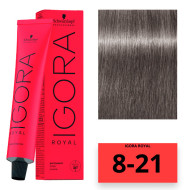 Schwarzkopf Igora Royal Стійка крем-фарба для волосся_8-21 світло-русявий попелястий сандре 60мл Schwarzkopf Igora Royal Стійка крем-фарба для волосся_8-21 світло-русявий попелястий сандре 60мл