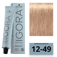 Schwarzkopf Igora Royal Color Highlifts Перманентная крем-фарба_12-49 спеціальний блондин бежевий фіолетовий
