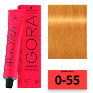 Schwarzkopf Igora Royal Стійка крем-фарба для волосся_0-55 золотистий концентрат 60мл Schwarzkopf Igora Royal Стійка крем-фарба для волосся_0-55 золотистий концентрат 60мл