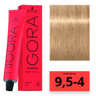 Schwarzkopf Igora Royal Стійка крем-фарба для волосся_9,5-4 пастельний блондин бежевий 60мл Schwarzkopf Igora Royal Стійка крем-фарба для волосся_9,5-4 пастельний блондин бежевий 60мл