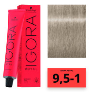 Schwarzkopf Igora Royal Стійка крем-фарба для волосся_9,5-1 пастельний блондин сандре 60мл Schwarzkopf Igora Royal Стійка крем-фарба для волосся_9,5-1 пастельний блондин сандре 60мл