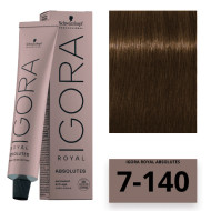 Schwarzkopf Igora Royal Absolutes Стійка крем-фарба_7-140 середній каштановий натуральний коричневий 60мл Schwarzkopf Igora Royal Absolutes Стійка крем-фарба_7-140 середній каштановий натуральний коричневий 60мл