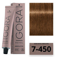 Schwarzkopf Igora Royal Absolutes Стійка крем-фарба_7-450 середньо-русий бежевий золотистий 60мл Schwarzkopf Igora Royal Absolutes Стійка крем-фарба_7-450 середньо-русий бежевий золотистий 60мл