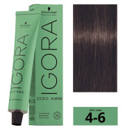 Schwarzkopf Igora Zero Amm Стійка крем-фарба без аміаку_4-6 середній коричневий шоколад 60мл Schwarzkopf Igora Zero Amm Стійка крем-фарба без аміаку_4-6 середній коричневий шоколад 60мл