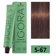 Schwarzkopf Igora Zero Amm Стійка крем-фарба без аміаку_5-67 світло-коричневий шоколадно-мідний 60мл Schwarzkopf Igora Zero Amm Стійка крем-фарба без аміаку_5-67 світло-коричневий шоколадно-мідний 60мл